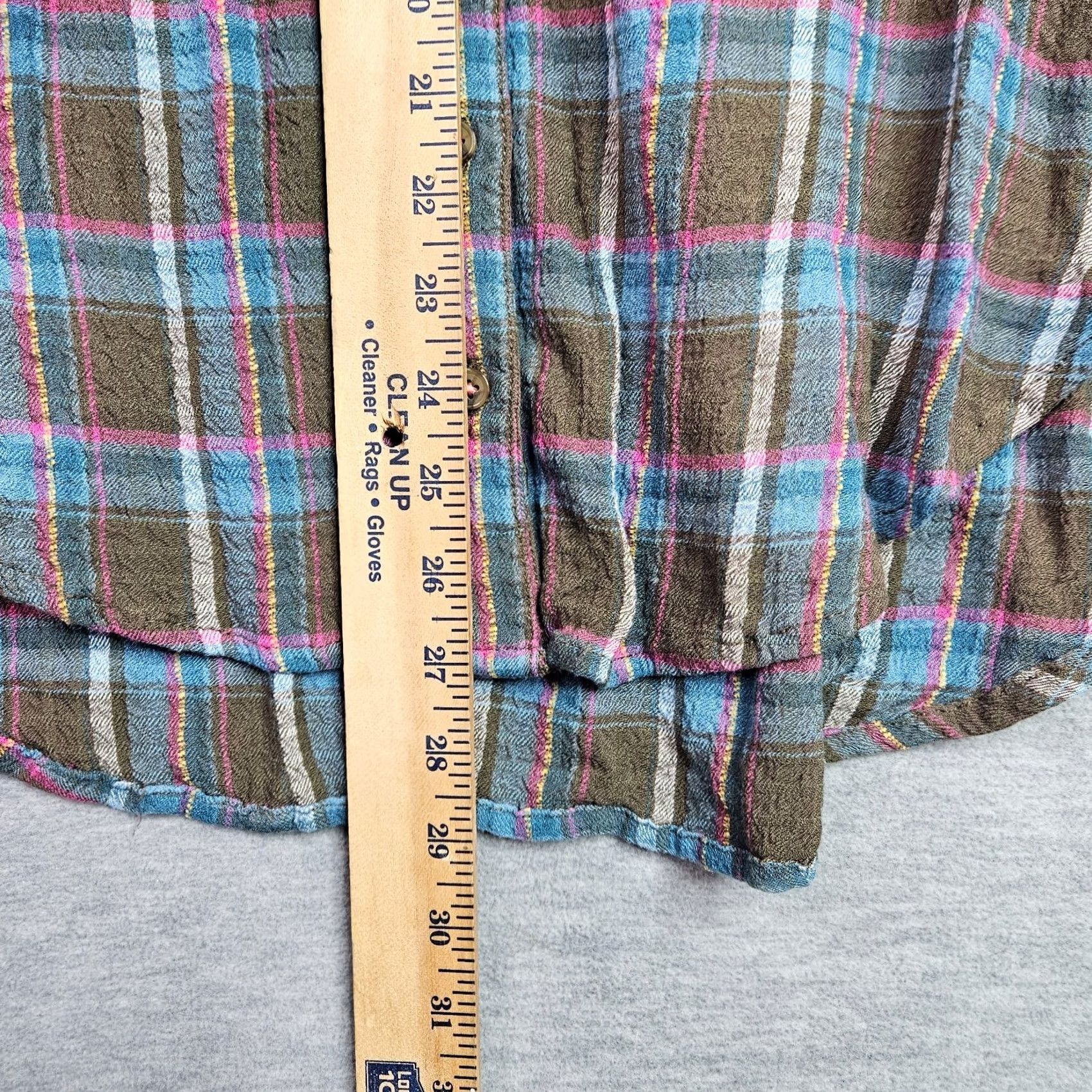 Anthropologie Anthropologie Pilcro Seamed Plaid Button-Down Tunic Top Shirt XS Multicolor Long Sleeve Casual Womens XS Button-Up Size XS / US 0-2 / IT 36-38 - 8 Thumbnail