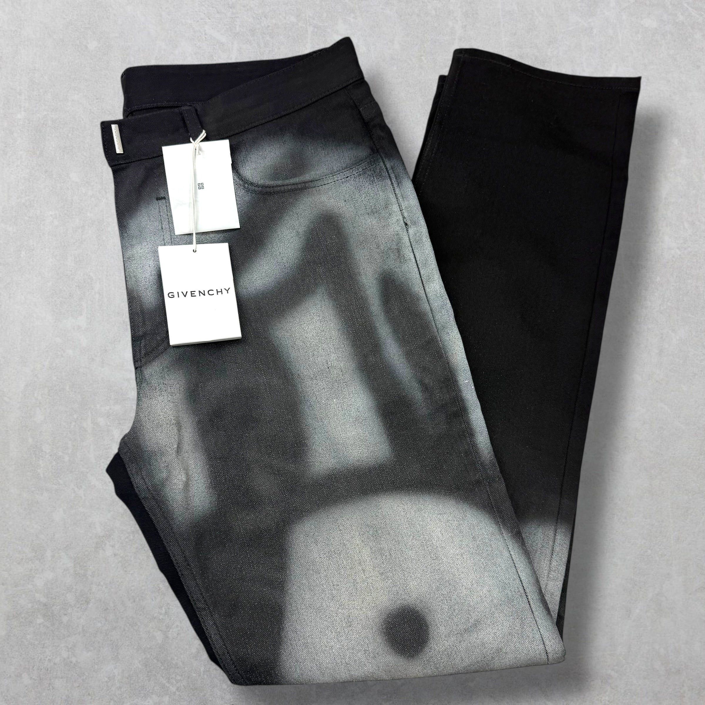 Givenchy Givenchy Chito Graffiti Dog Black Jeans 34 Size US 34 / EU 50 - 2 Thumbnail