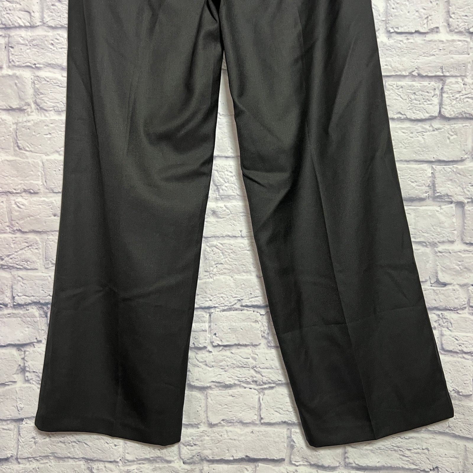 American Eagle Outfitters American Eagle AE77 Wool Blend Pleated Wide Leg Pant Black 6 Size 28" / US 6 / IT 42 - 11 Thumbnail