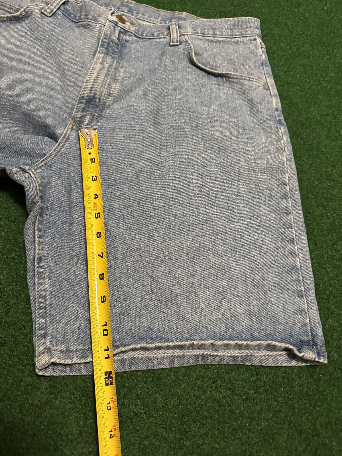 Vintage Y2K Wrangler Baggy Relaxed Jorts Light Wash Denim Shorts Size US 38 / EU 54 - 5 Thumbnail