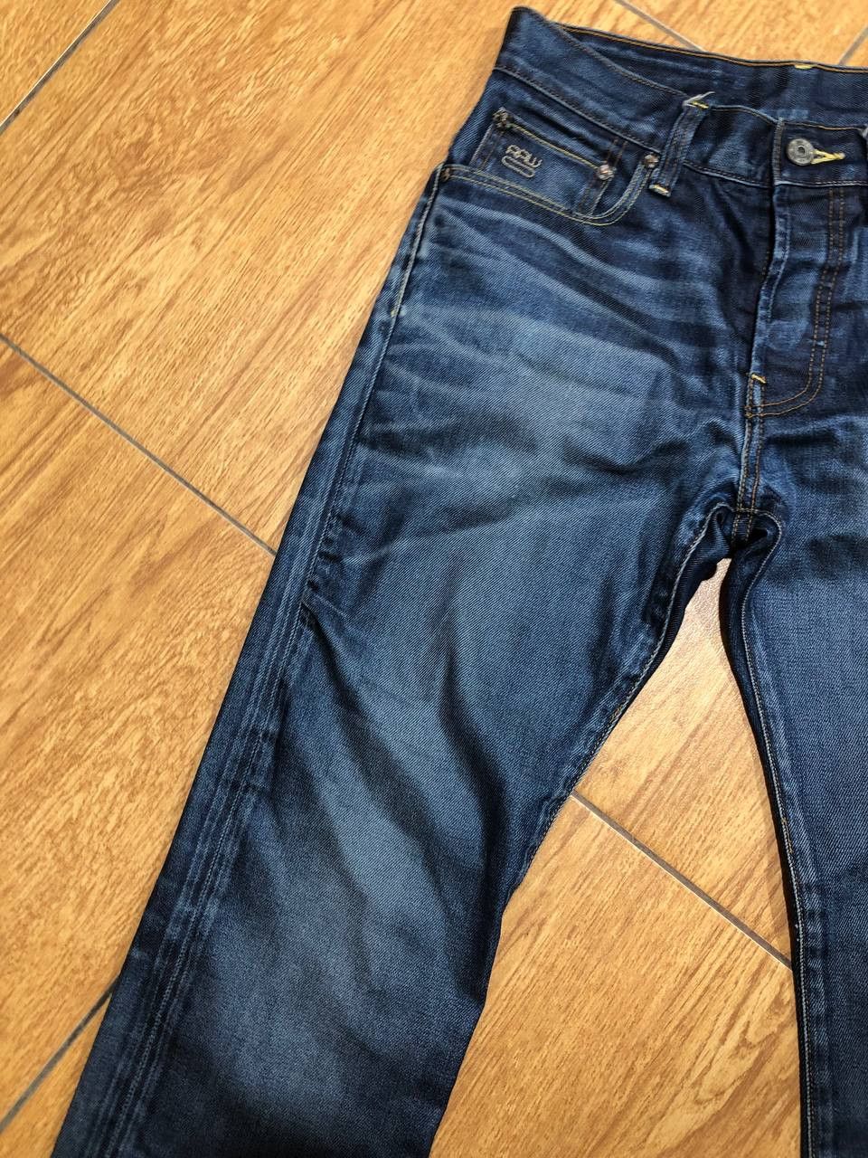 G-Star G Star Jeans Adult Denim Dark Wash Straight Leg Button Fly Size US 30 / EU 46 - 19 Thumbnail