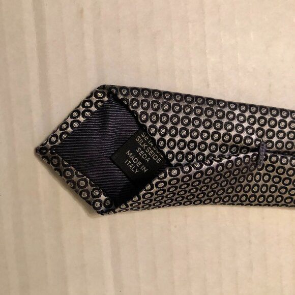 Ermenegildo Zegna ERMENEGILDO Zegna men's new gray silk tie 3 1/2" X 60" Size ONE SIZE - 3 Thumbnail