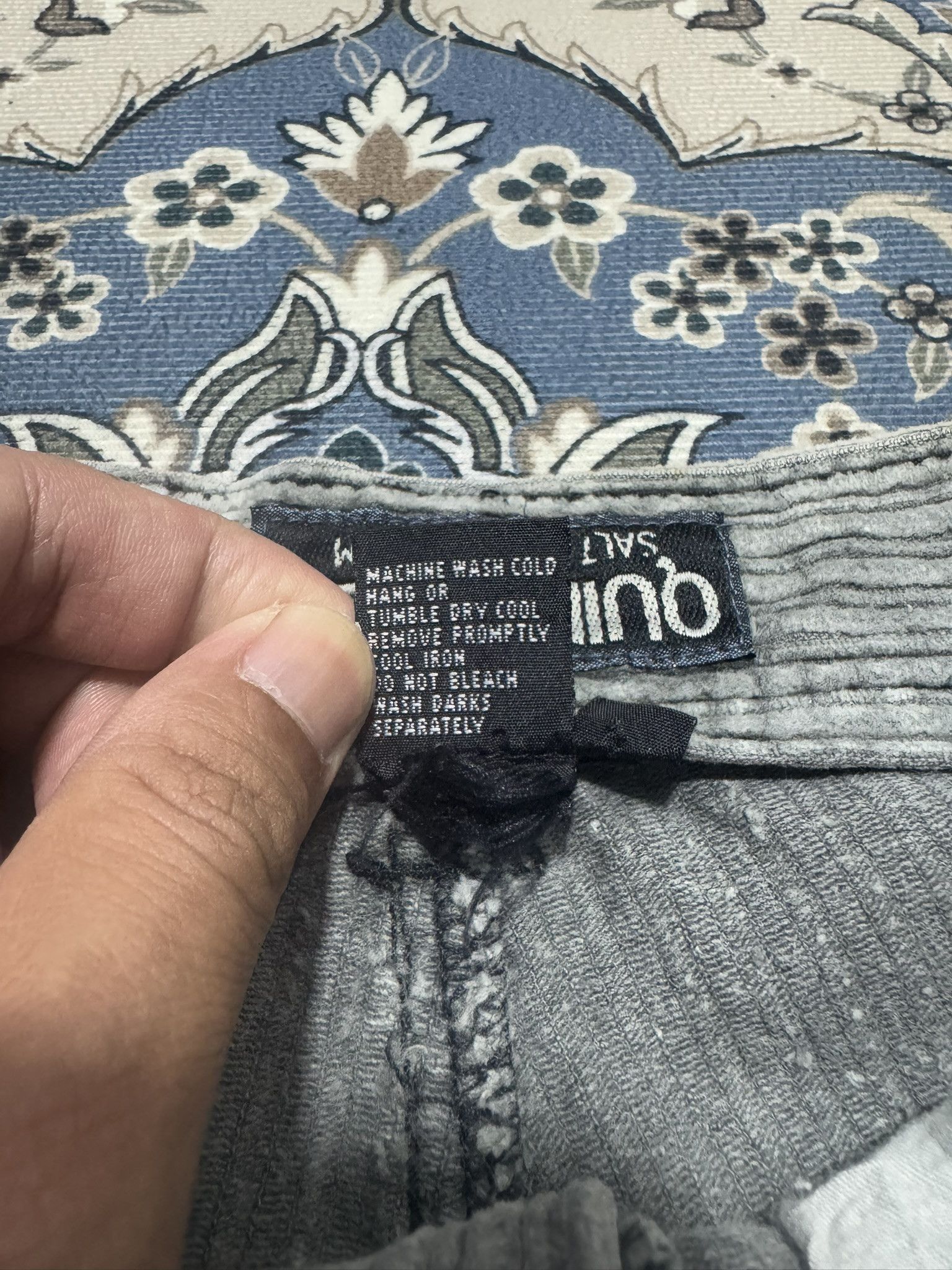 Quicksilver × Vintage Vintage 90 Quicksilver Salt Water Corduroy Surf skate Pants Size US 28 / EU 44 - 9 Thumbnail