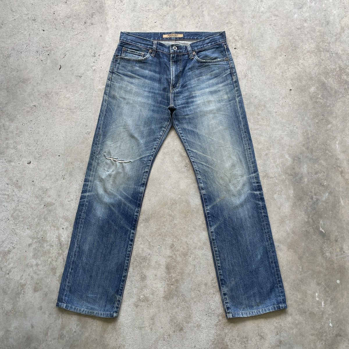 Japanese Brand Vintage Japanese MudWash Jeans Distressed Faded Pants W32 Size US 32 / EU 48 - 1 Thumbnail