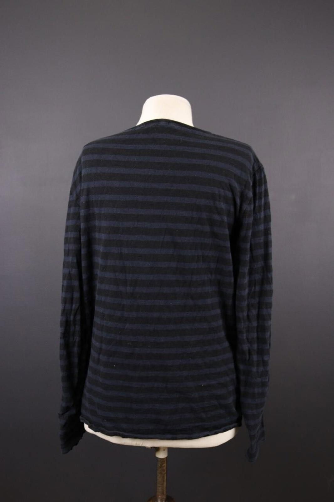 Nudie Jeans Nudie Jeans Black Stripe Long Sleeve Top Shirt Size M Size M / US 6-8 / IT 42-44 - 6 Thumbnail