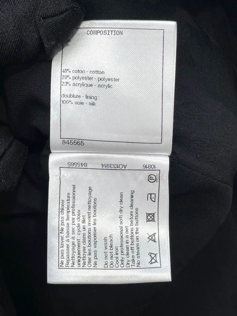 Chanel Classic Round Neck Black Jacket -2505 Size US L / EU 52-54 / 3 - 6 Thumbnail