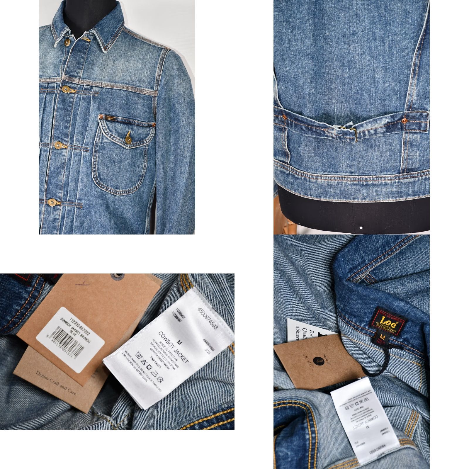 Lee LEE Cowboy Jacket Denim Jacket Men's M Blue 100% Cotton Regular Size M Vintage? (clear) Size US M / EU 48-50 / 2 - 8 Thumbnail