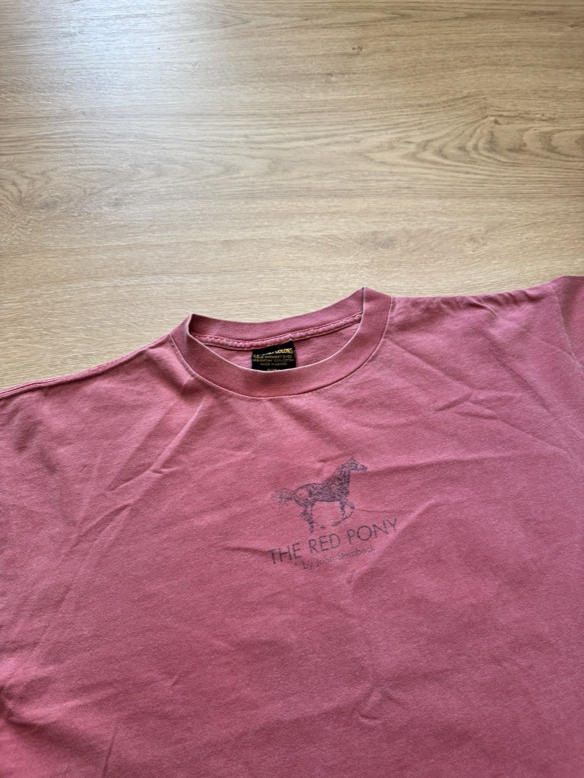 PONY Vintage 00’s The Red Pony Mexico Faded y2k Pink T-Shirt Size US L / EU 52-54 / 3 - 2 Thumbnail