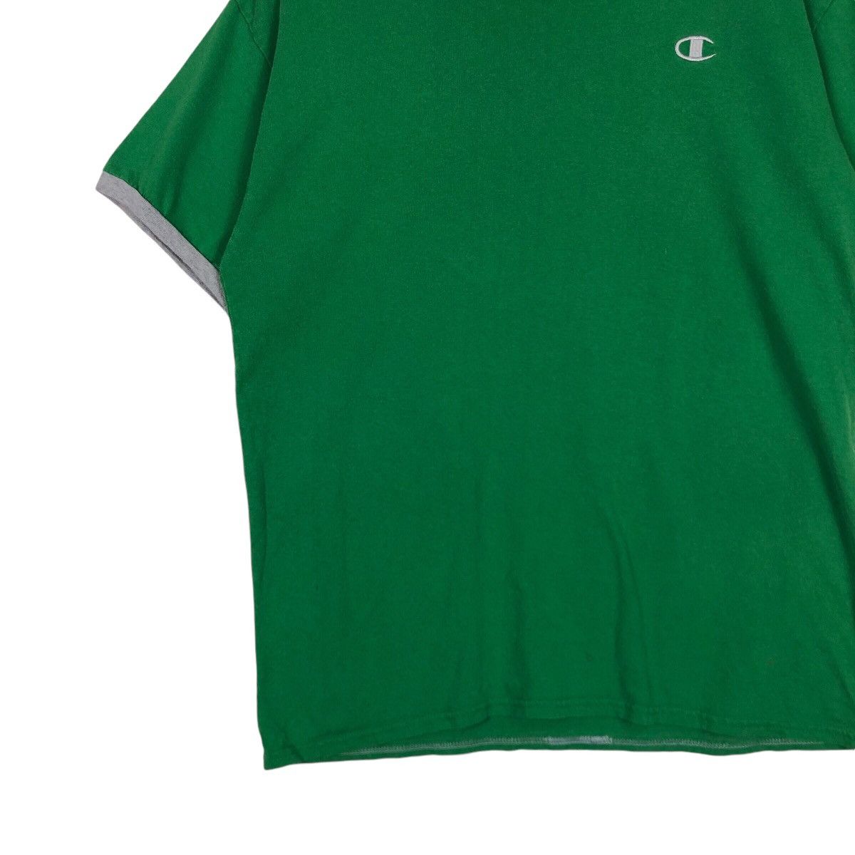 Japanese Brand Vintage Champion T-Shirt Green Colour Active Wear Rapper Wear Size US M / EU 48-50 / 2 - 3 Thumbnail