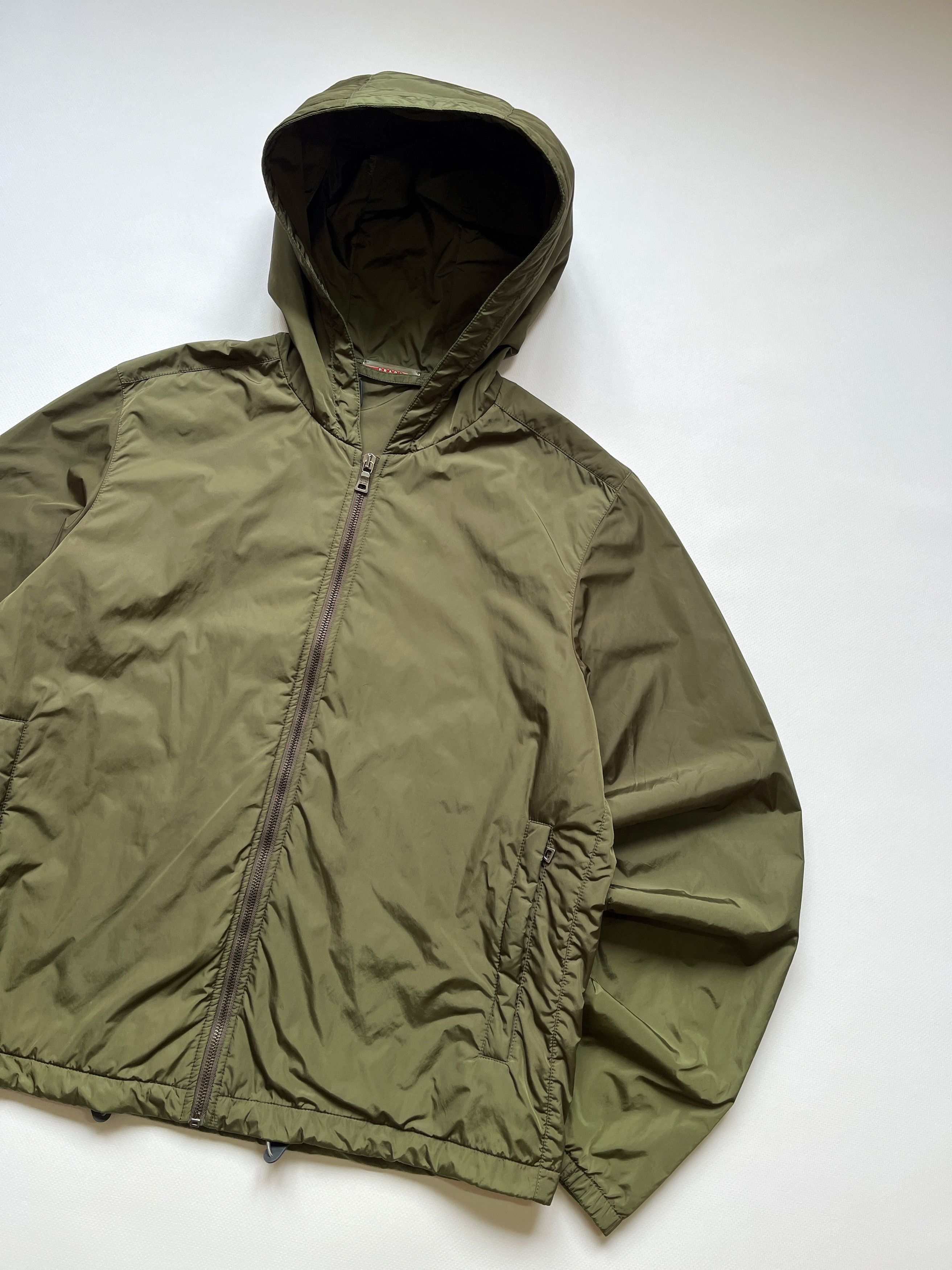 Prada Vintage Prada Red Tab Padded Nylon Jacket Size US L / EU 52-54 / 3 - 3 Thumbnail