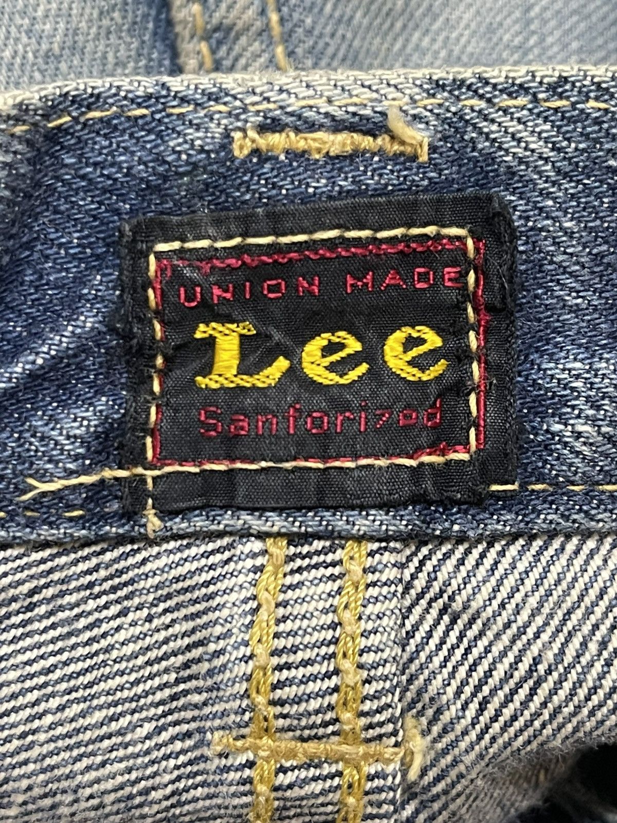 Lee Vintage 70s Lee Union Made Selvedge Mud Wash Faded Distress Size US 32 / EU 48 - 17 Thumbnail
