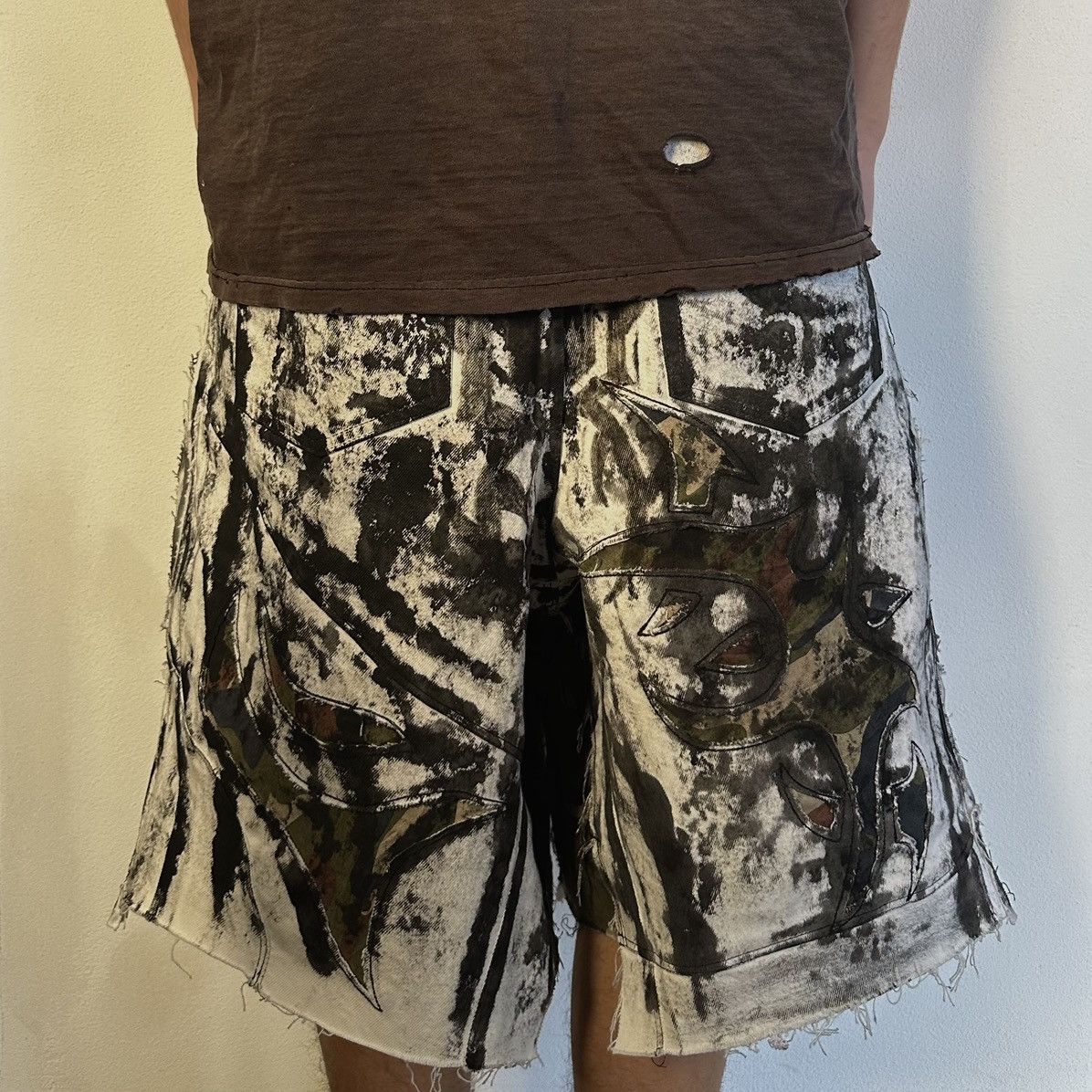 Other Upcycle oversized shorts 00072 Size US 35 - 5 Thumbnail