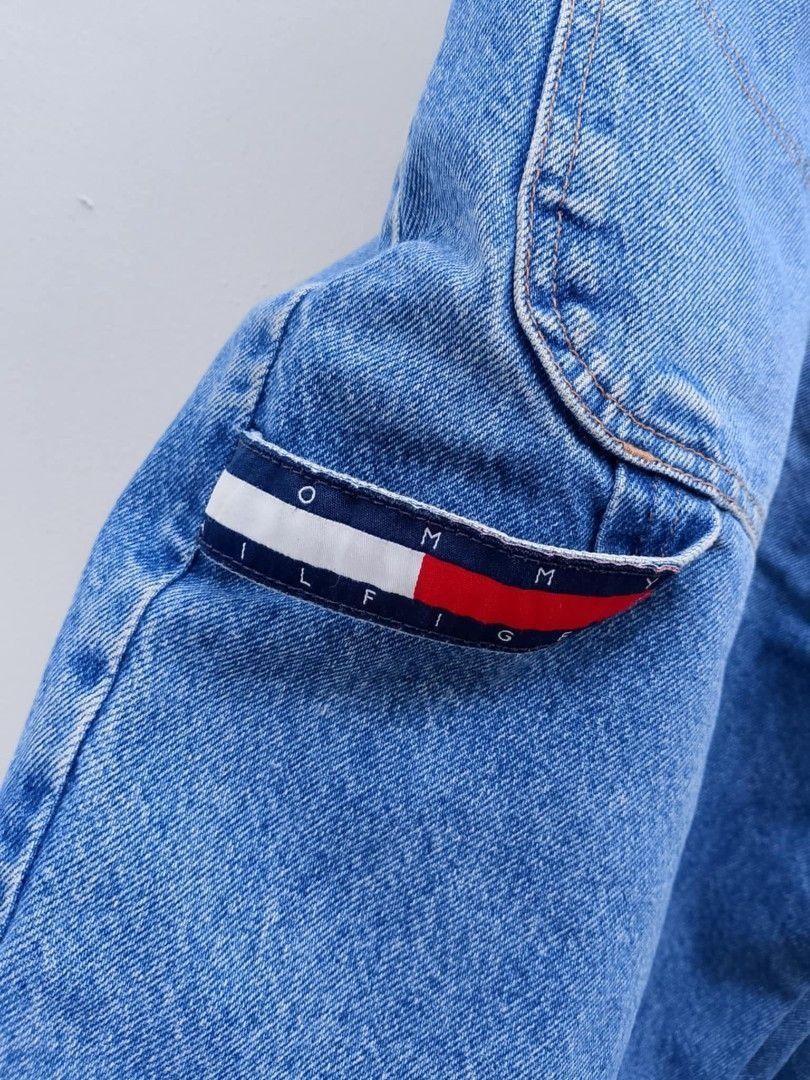 Tommy Hilfiger Tommy Hilfiger Vintage Carpenter Jort Blue Distressed Baggy Size US 38 / EU 54 - 3 Thumbnail