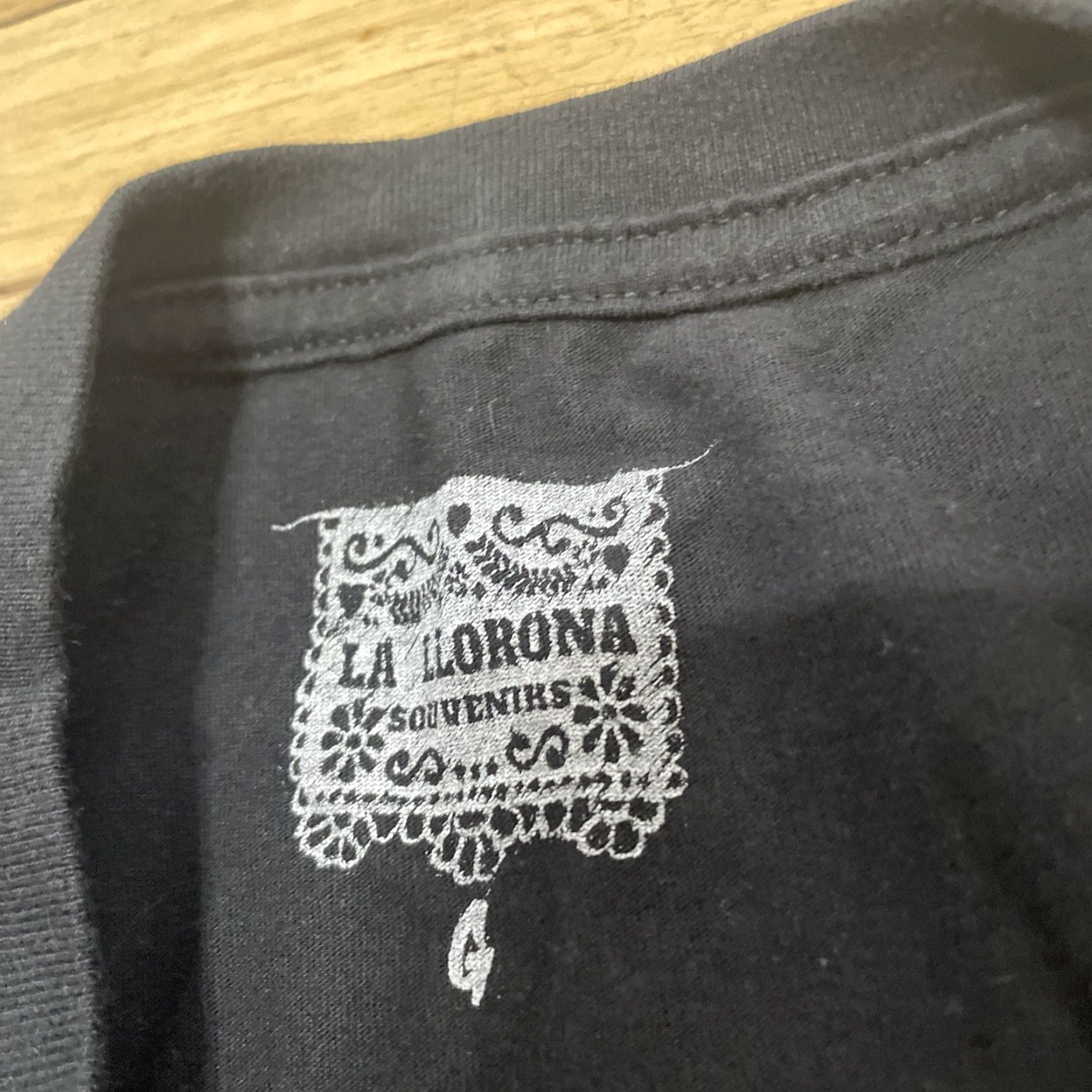 Vintage La Llorona Tiger Print Shirt Men L Black Tribal Tourism Tee L Size US L / EU 52-54 / 3 - 7 Thumbnail