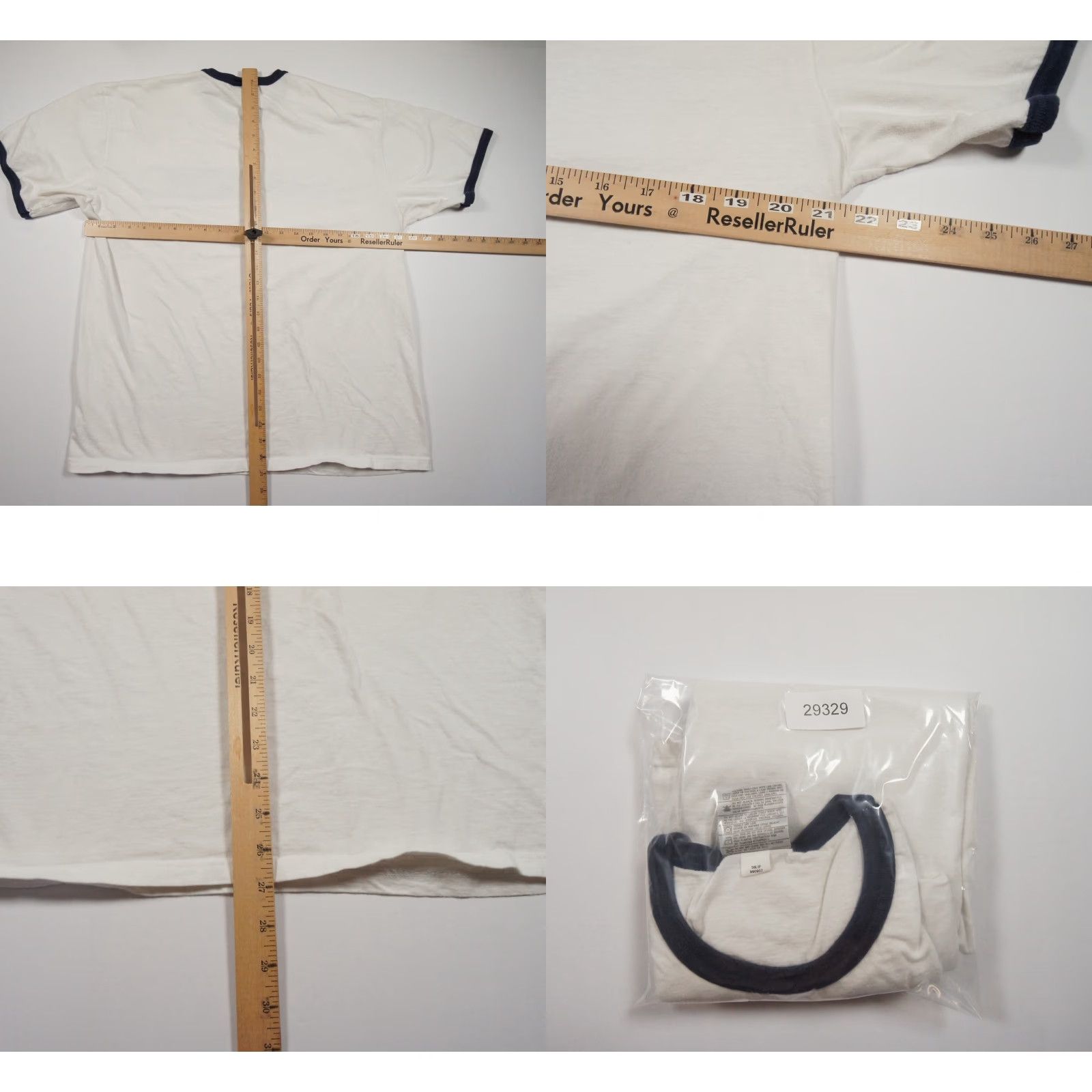 Nike VINTAGE Nike Shirt Mens XLarge White Ringer Tee Swoosh Crewneck Short Sleeve 80s 90s Size US XL / EU 56 / 4 - 8 Thumbnail