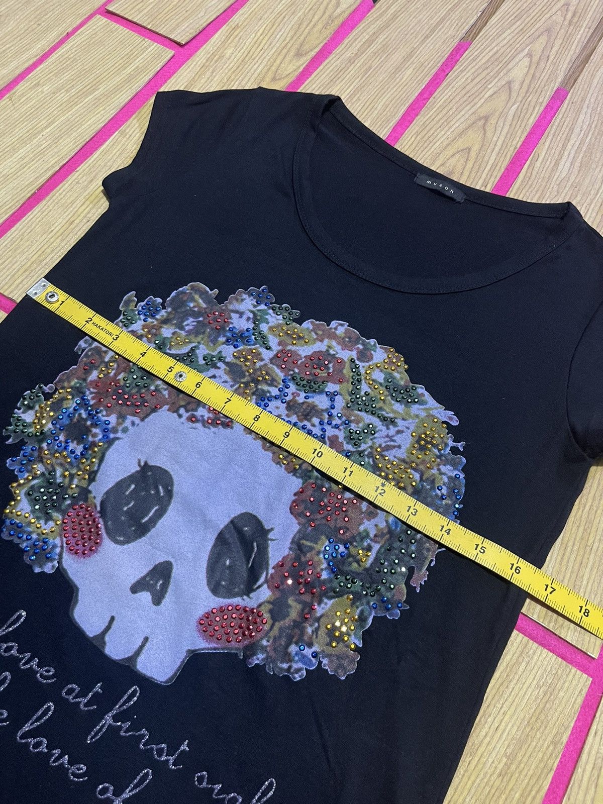 If Six Was Nine Y2K MUZAK short sleeve tshirt logo big skull style Size M / US 6-8 / IT 42-44 - 9 Thumbnail