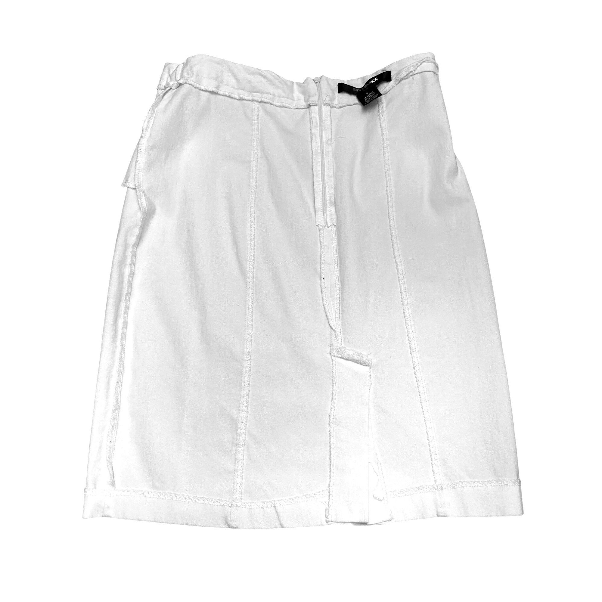 Other 89th and Madison Size 8 White Sailor Button Front Mini Skirt Size 30" / US 8 / IT 44 - 9 Thumbnail