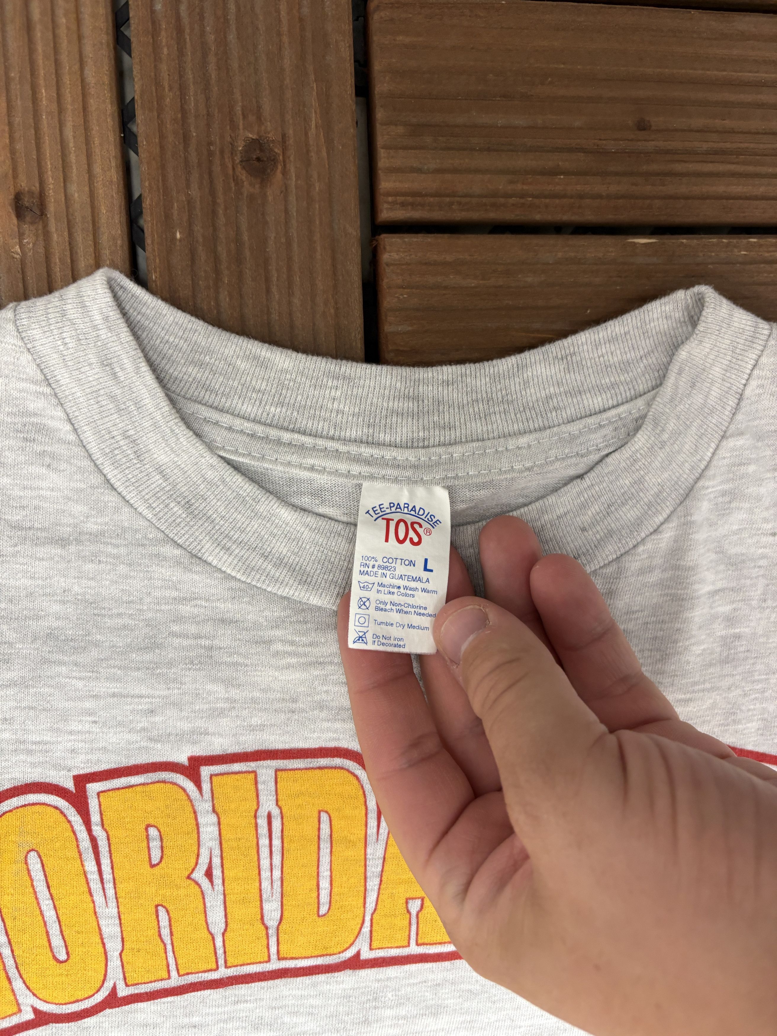 Vintage Florida State Seminoles Orange Bowl Vintage Grey T-Shirt Tee Size US L / EU 52-54 / 3 - 4 Thumbnail