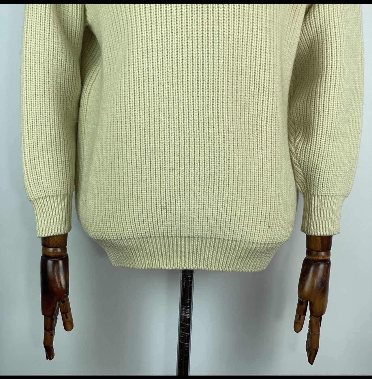 Barbour Vintage Men's Barbour Fishermans Knit Pure New Wool Sweater Size US S / EU 44-46 / 1 - 4 Thumbnail