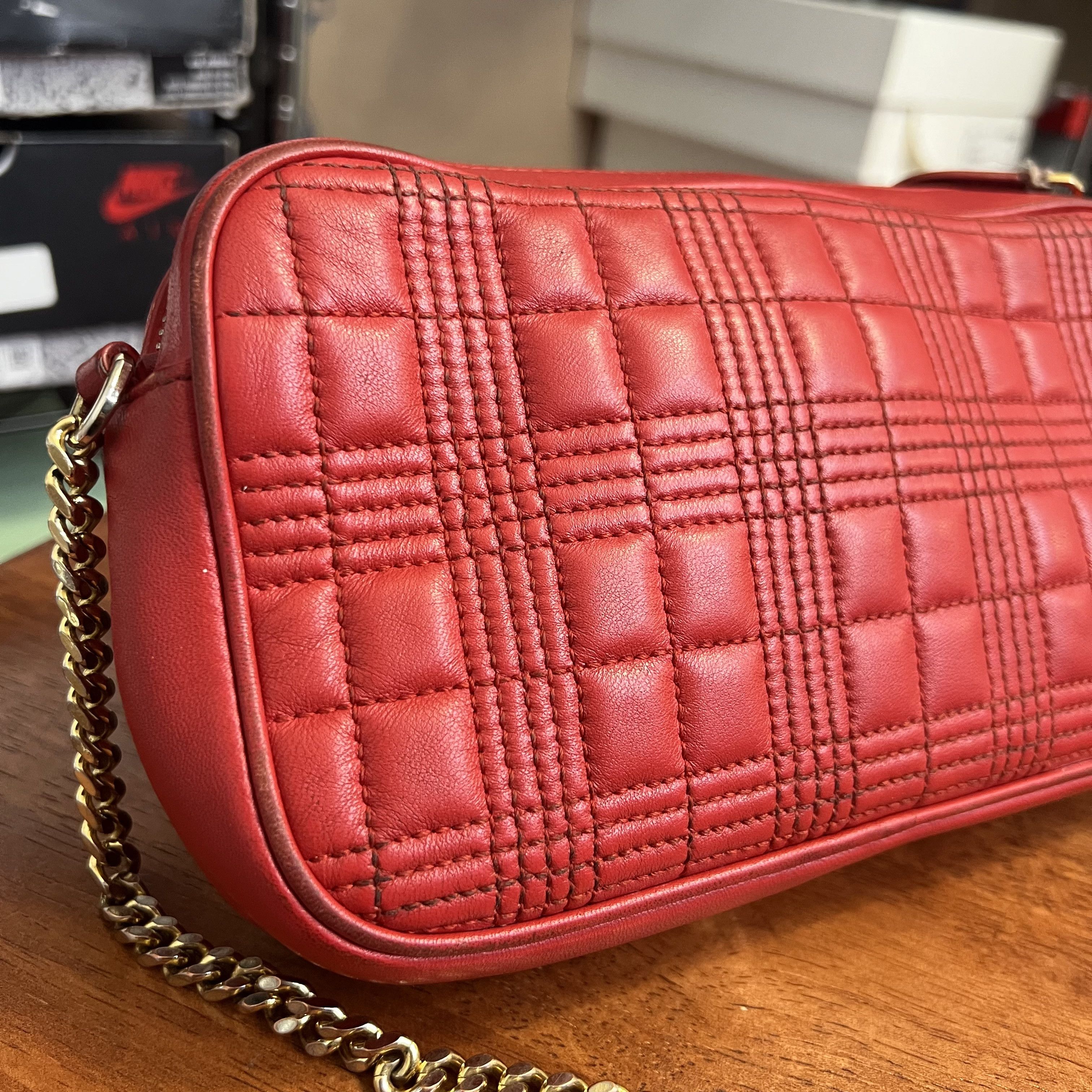 Burberry Burberry Lola Quilted Camera Bag Red Size ONE SIZE - 9 Thumbnail