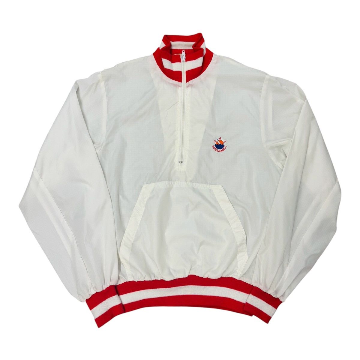 Vintage Vintage 90s Logo 7 White Nylon Windbreaker Jacket Men Size S Size US S / EU 44-46 / 1 - 1 Thumbnail