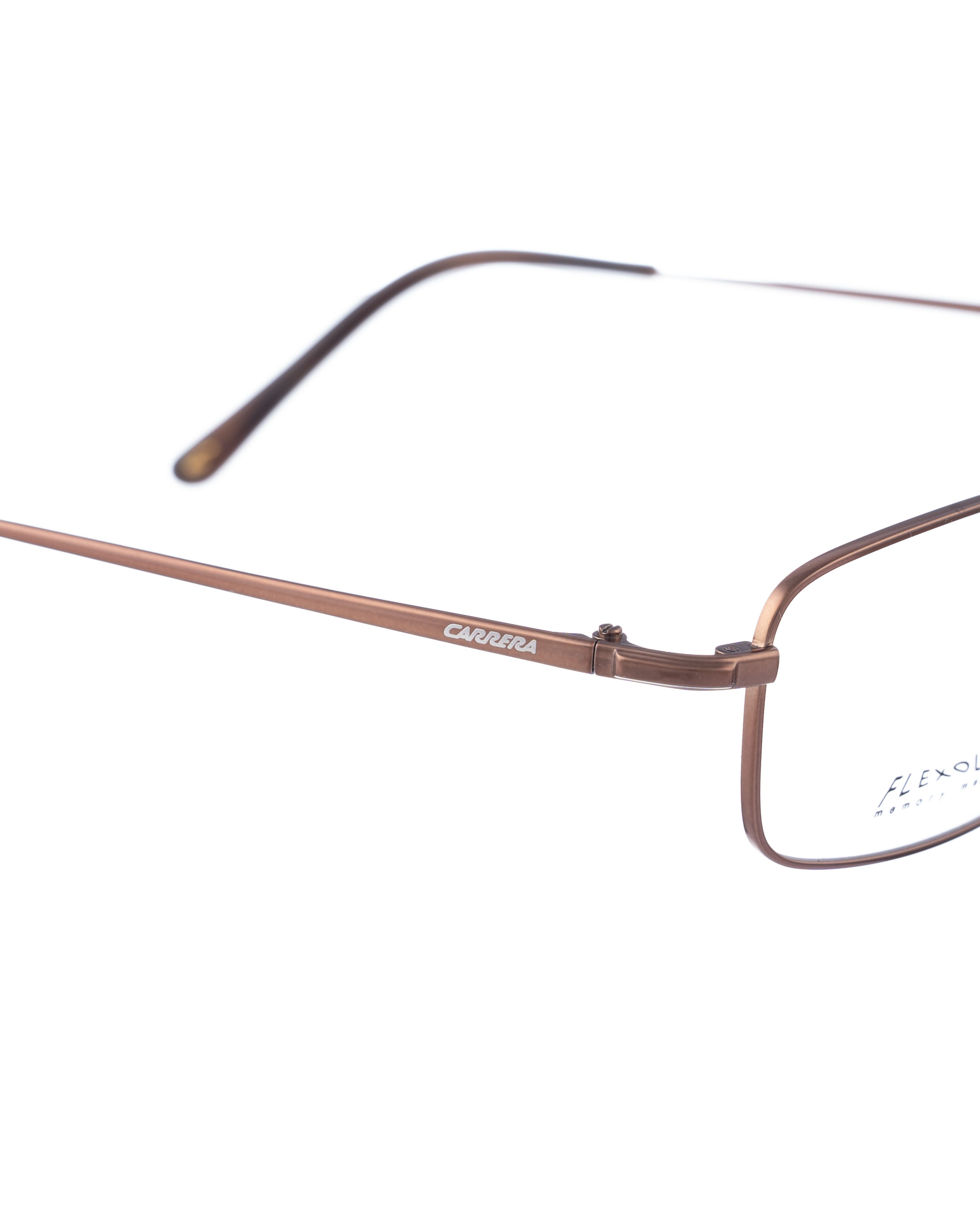 Carrera Carrera 00s Brown Metallic Rectangular Wire Glasses Size ONE SIZE - 3 Thumbnail