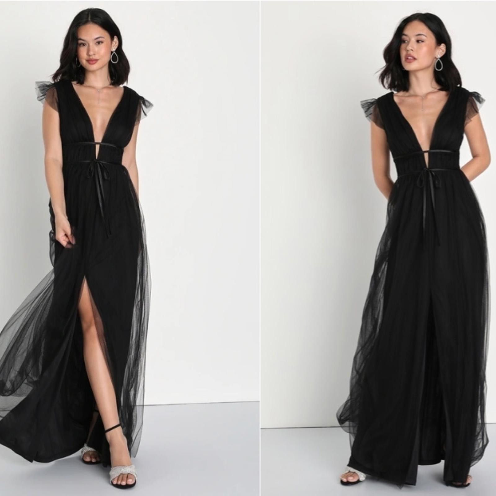 Lulus LULU's Prom Wedding Tulle Mesh Romantic Flowy Maxi Dress Size XL / US 12-14 / IT 48-50 - 1 Thumbnail