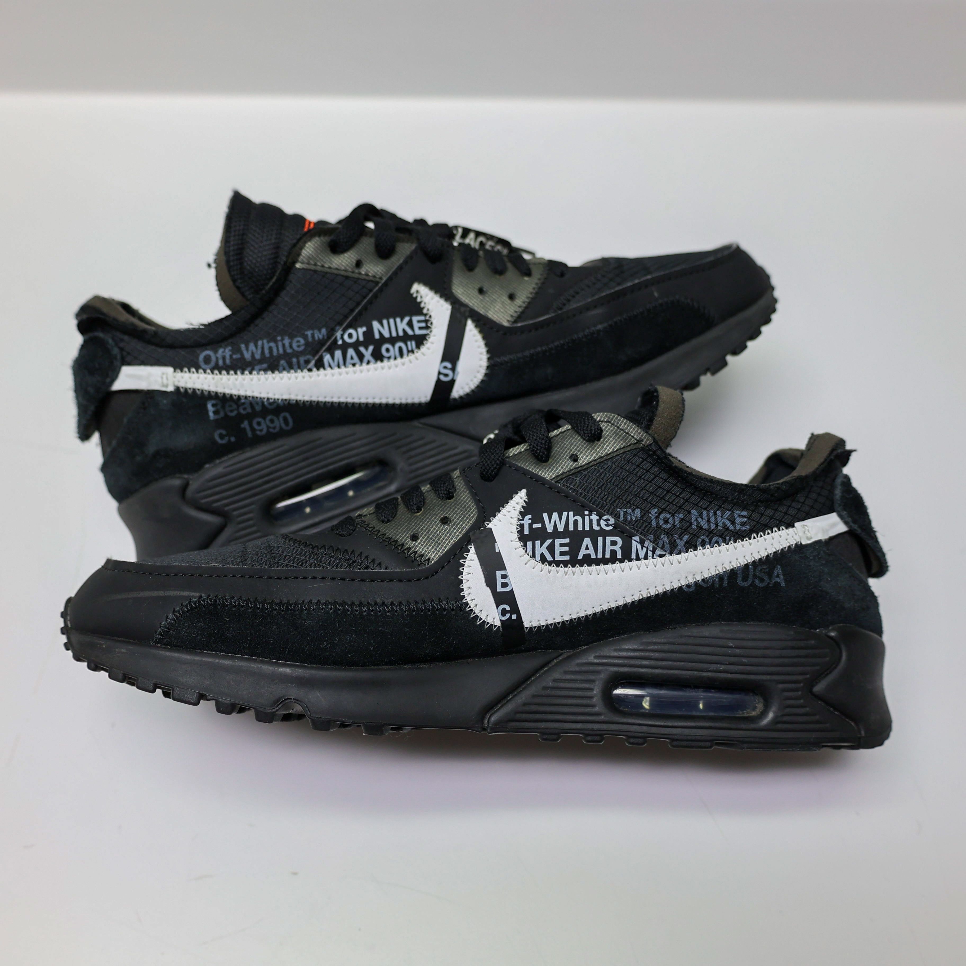 Nike × Off-White Off White x Air Max 90 - Black Size US 11 / EU 44 - 4 Thumbnail