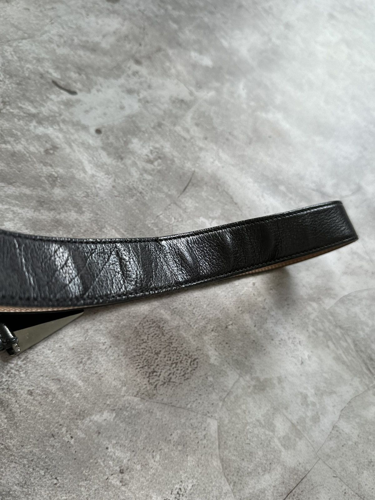 Dolce & Gabbana Dolce Gabbana black leather belt Size ONE SIZE - 9 Thumbnail