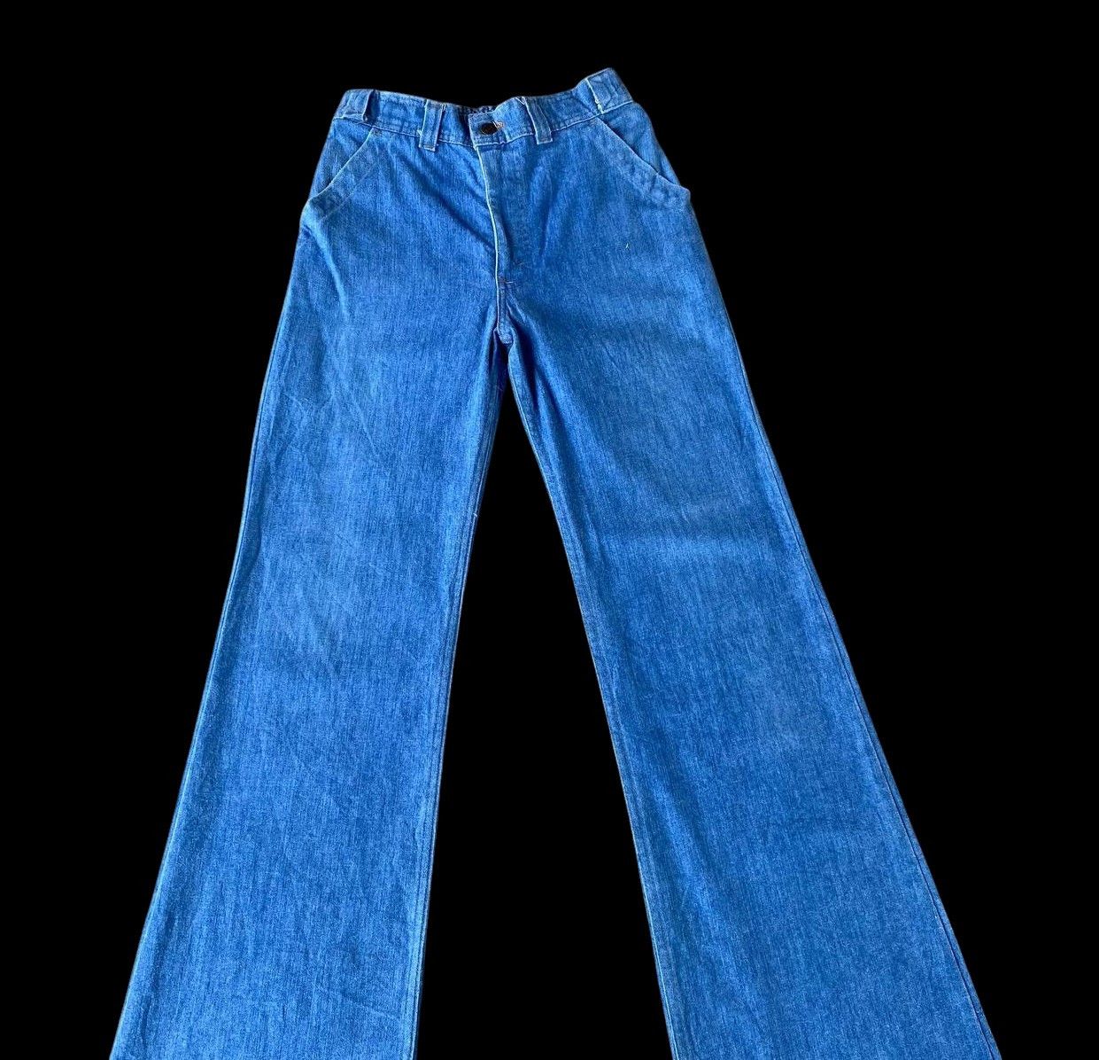 Levi's Vintage Clothing RARE 70S LEVIS 648 FLARE DENIM ORANGE TAG ZIP TALON Size US 29 - 7 Thumbnail