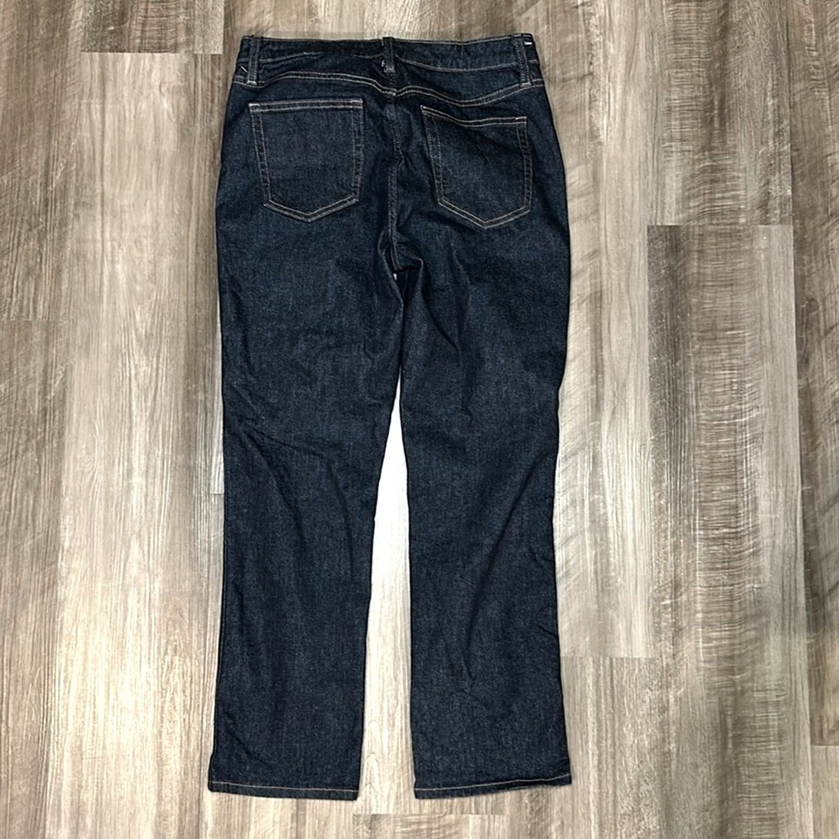 Uniqlo VINTAGE Uniqlo Women Jeans Slim Straight Mid Rise 27 Blue Regular Size 27 89% Cotton 11% Elastane Size 27" / US 4 / IT 40 - 2 Thumbnail