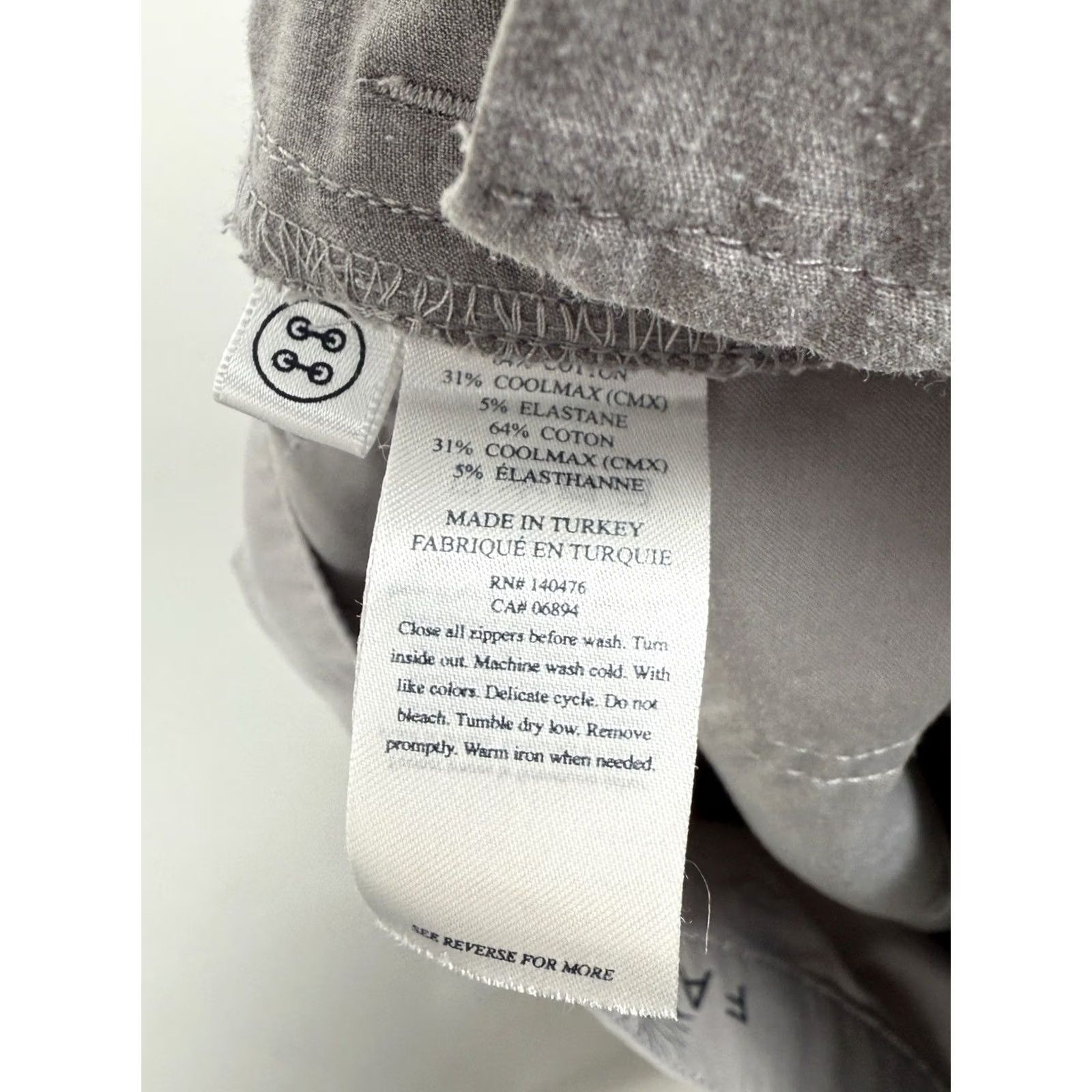 Faherty Faherty Mens Pants 32x28 Reserve Movement 5-Pocket Cotton Blend Chino Straight Leg Front Logo Pocket Size US 32 / EU 48 - 5 Thumbnail