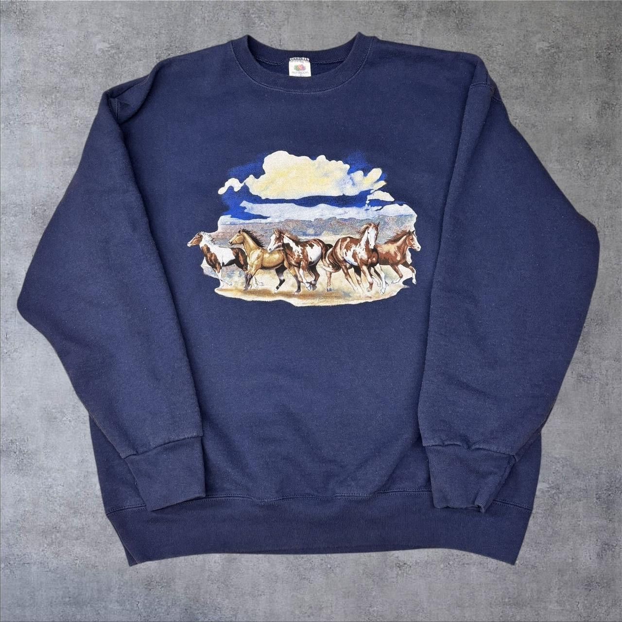 Vintage Vintage Western Horses Sweatshirt Size US XL / EU 56 / 4 - 1 Thumbnail