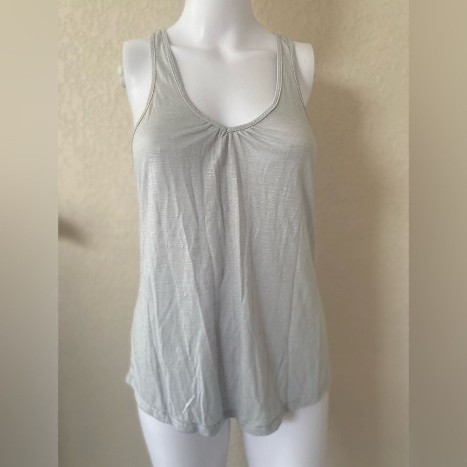 American Eagle Outfitters Aerie | Racerback Zipper Back Sleeveless Tank Top | Small Size S / US 4 / IT 40 - 2 Thumbnail