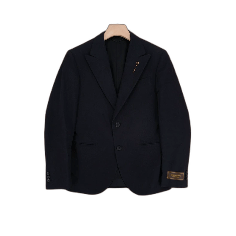 Louis Vuitton Louis Vuitton Black Pin Brooch Embossed Suit