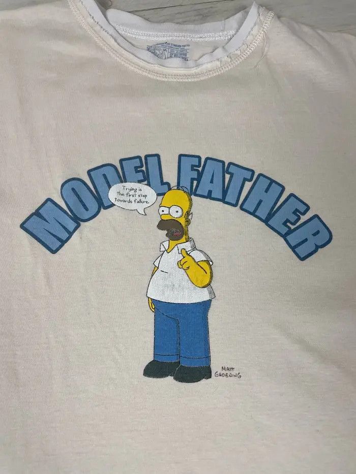 The Simpsons Vintage The Simpsons Model Father T Shirt 90s Size US L / EU 52-54 / 3 - 4 Thumbnail