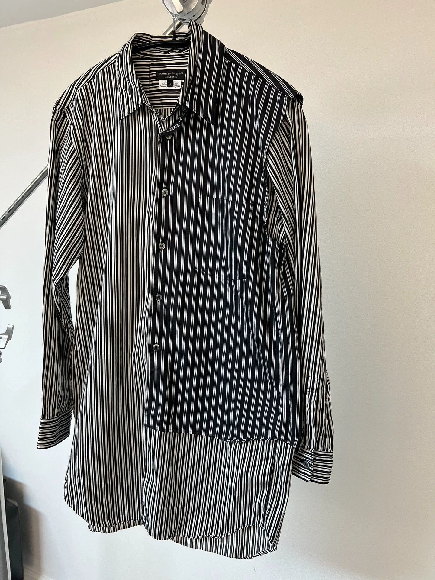 Comme des Garcons Homme Plus CDG Homme Plus Double-Layer Colorblocked Shirt Size XS (M) Size US XS / EU 42 / 0 - 3 Thumbnail