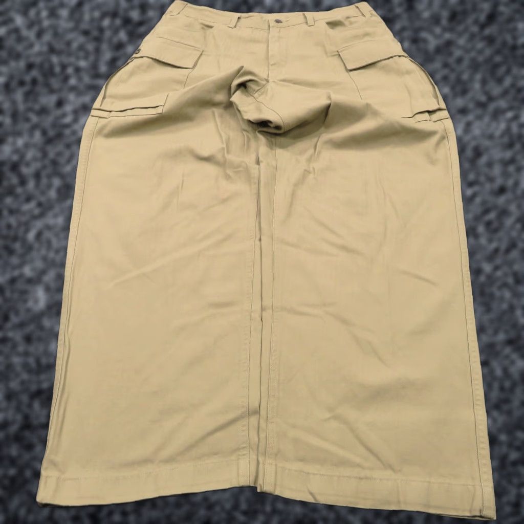 Nike Nike Pants Men 34x30 Baggy Cargo Wide-Leg Herringbone Twill Y2K 90s Grunge Hip Hop Beige Size US 34 / EU 50 - 1 Thumbnail