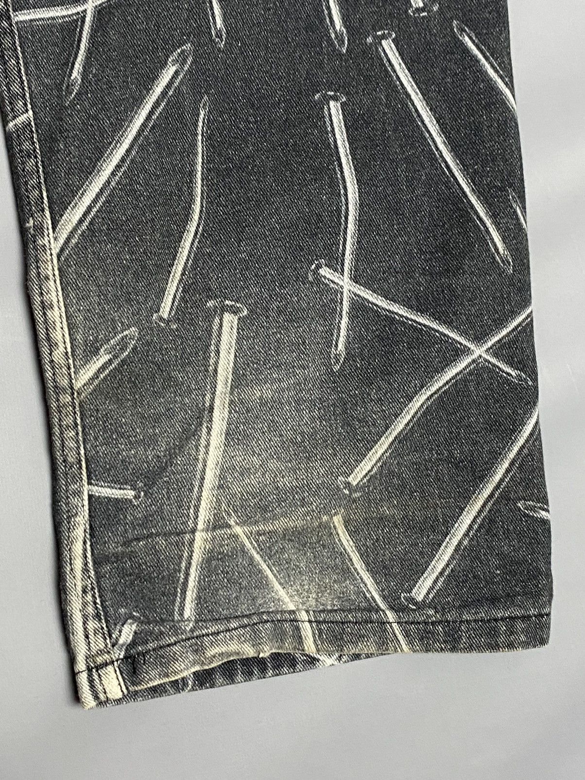 Jaded London Jaded London Jeans W34 Relaxed Fit Faded Black Nail Print Size US 34 / EU 50 - 18 Thumbnail