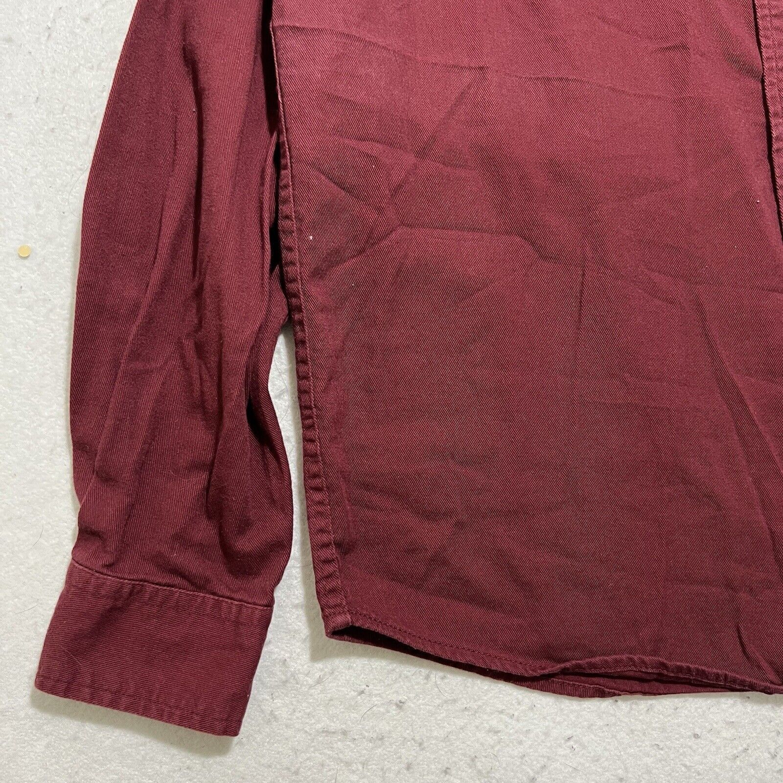 Wrangler Wrangler Medium Maroon Button Up Flannel Shirt Long Sleeve Size US M / EU 48-50 / 2 - 6 Thumbnail