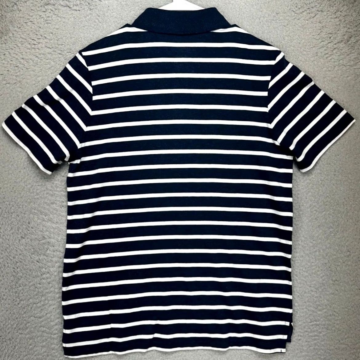 Vintage St Johns Bay Polo Shirt Mens Small Navy Striped Performance Quick Dry Rugby Size US S / EU 44-46 / 1 - 4 Thumbnail