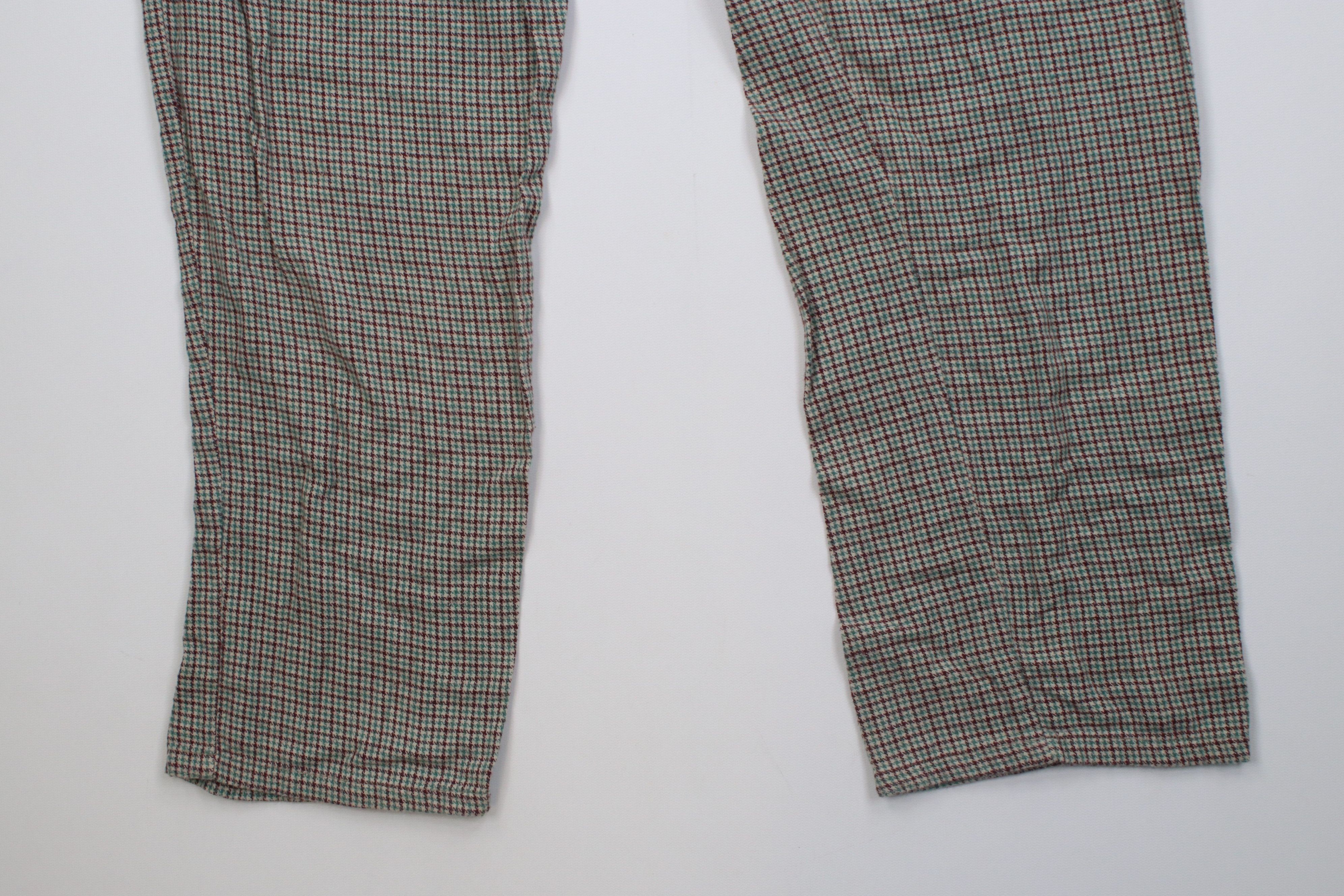Vintage Vintage 90s Streetwear Houndstooth Flannel Pajamas Pants Size US 34 / EU 50 - 12 Thumbnail