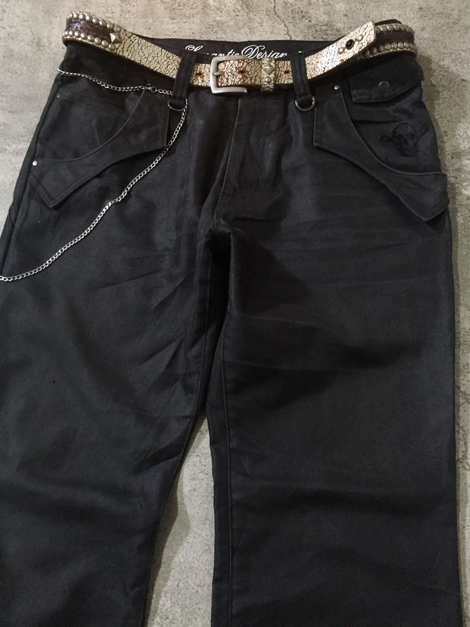semanticdesign Semantic Design Flare Wash Embordiery And Printed Back Pants Size US 31 - 2 Thumbnail