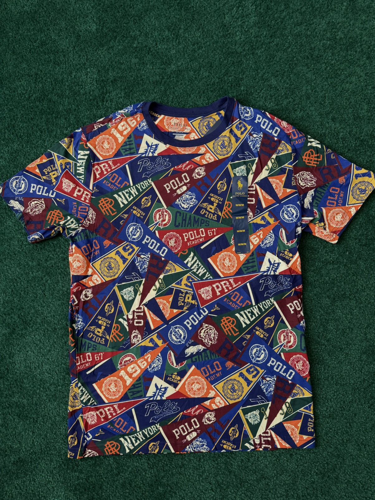Polo Ralph Lauren Polo Ralph Lauren All-Over Pennant Print T-Shirt Size US M / EU 48-50 / 2 - 1 Thumbnail