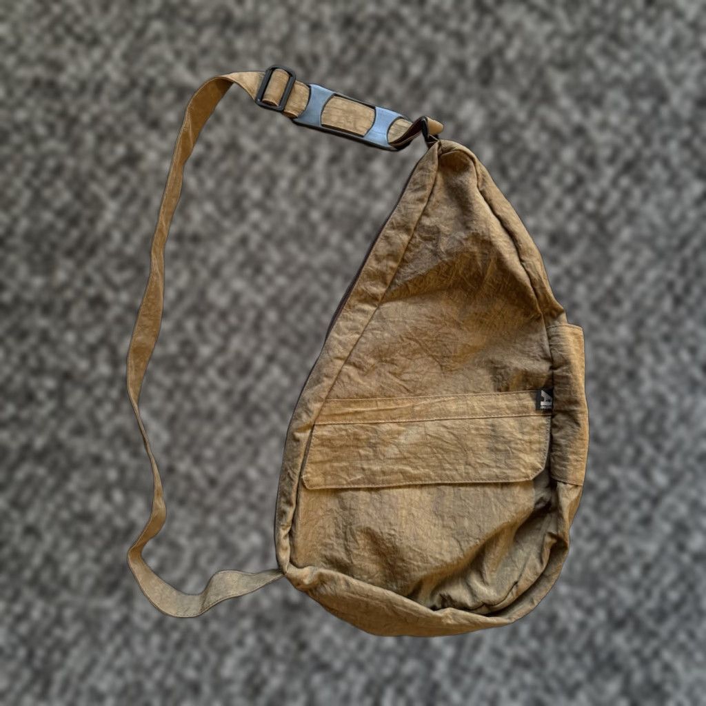 Vintage VINTAGE AmeriBag Sling Bag Backpack Brown Nylon UNISEX Adults Large 19" 13x6x19 Outdoor Hiking Camping Nylon Lined Textured Size ONE SIZE - 1 Thumbnail