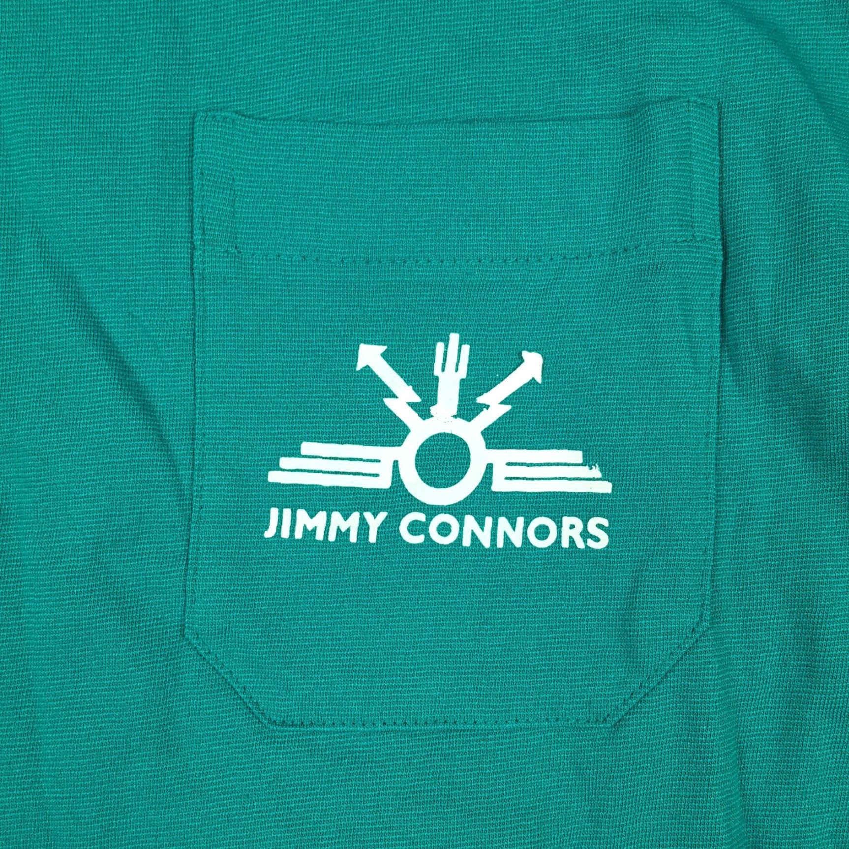 Altea VINTAGE Jimmy Connors Polo Shirt Teal Short Sleeve Knit Cotton Blend Cotton Men L Navy Blue 90s Tennis Retro Sports Polo Shirt Size US L / EU 52-54 / 3 - 3 Thumbnail