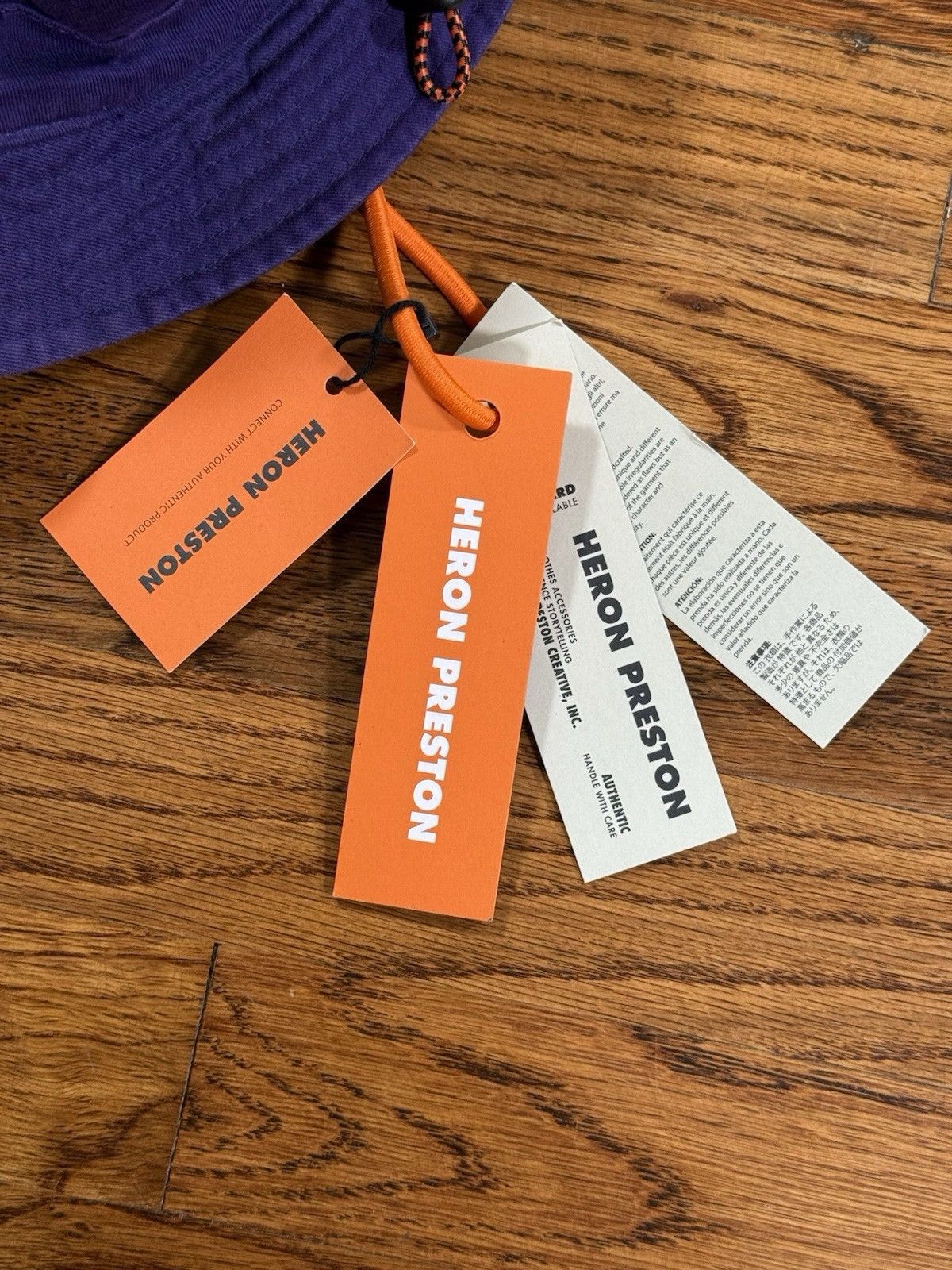 Heron Preston Heron Preston Purple Twill Bucket Hat Adult Unisex S/M NWT Size ONE SIZE - 8 Thumbnail