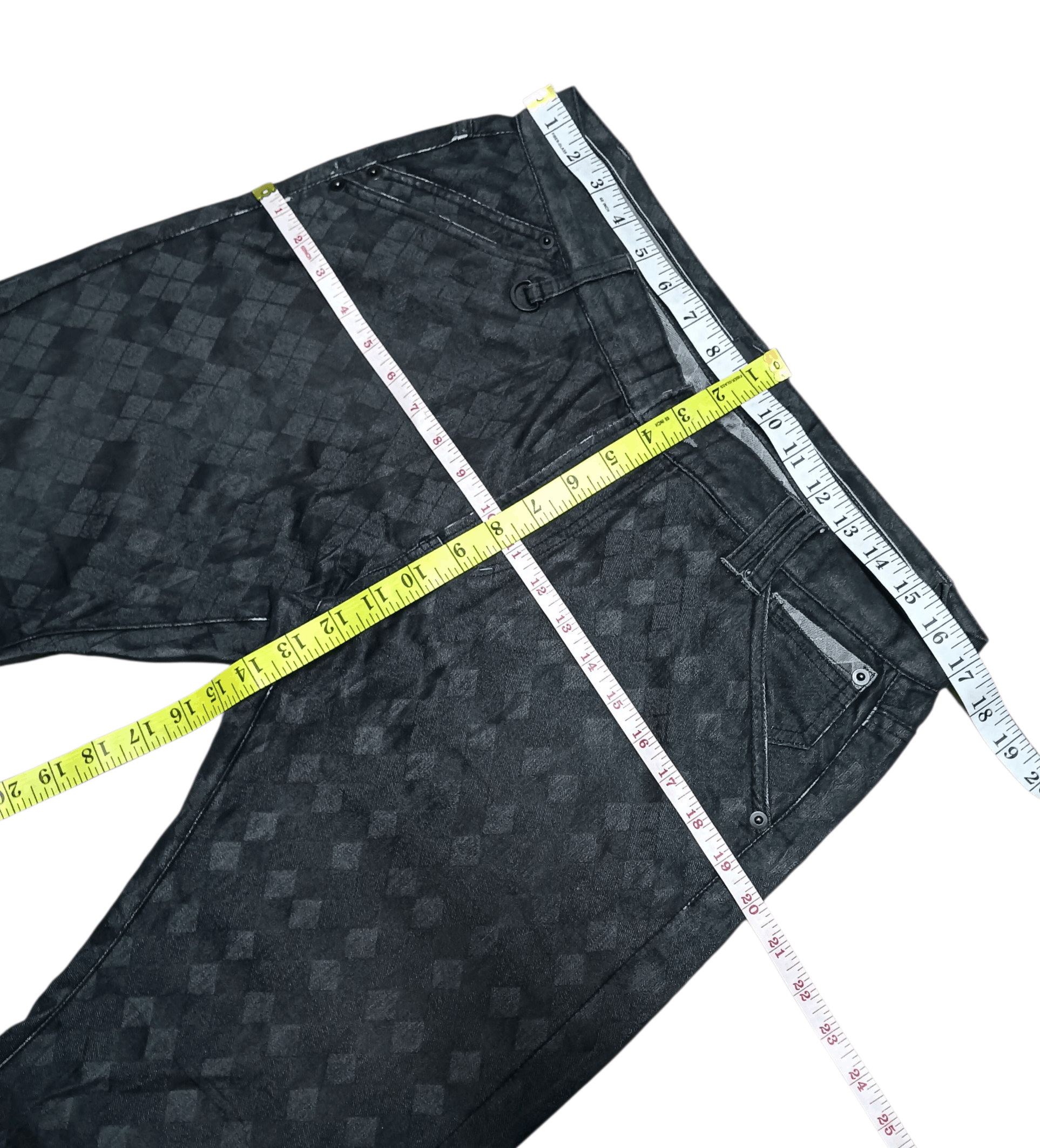 semanticdesign Semanticdesign Black Diamond Pattern Jeans Size US 34 / EU 50 - 11 Thumbnail