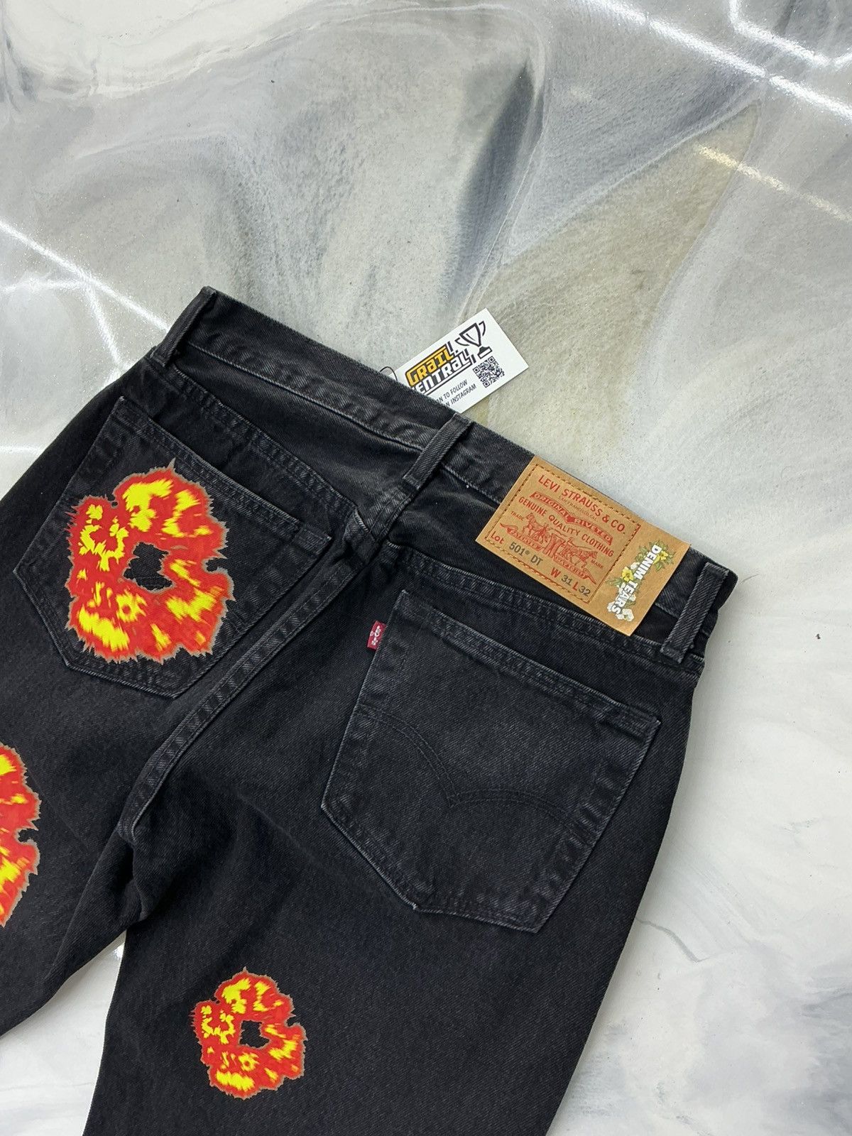 DENIM TEARS Denim Tears x Offset Jeans Black Size 31x32 Size US 31 - 8 Thumbnail