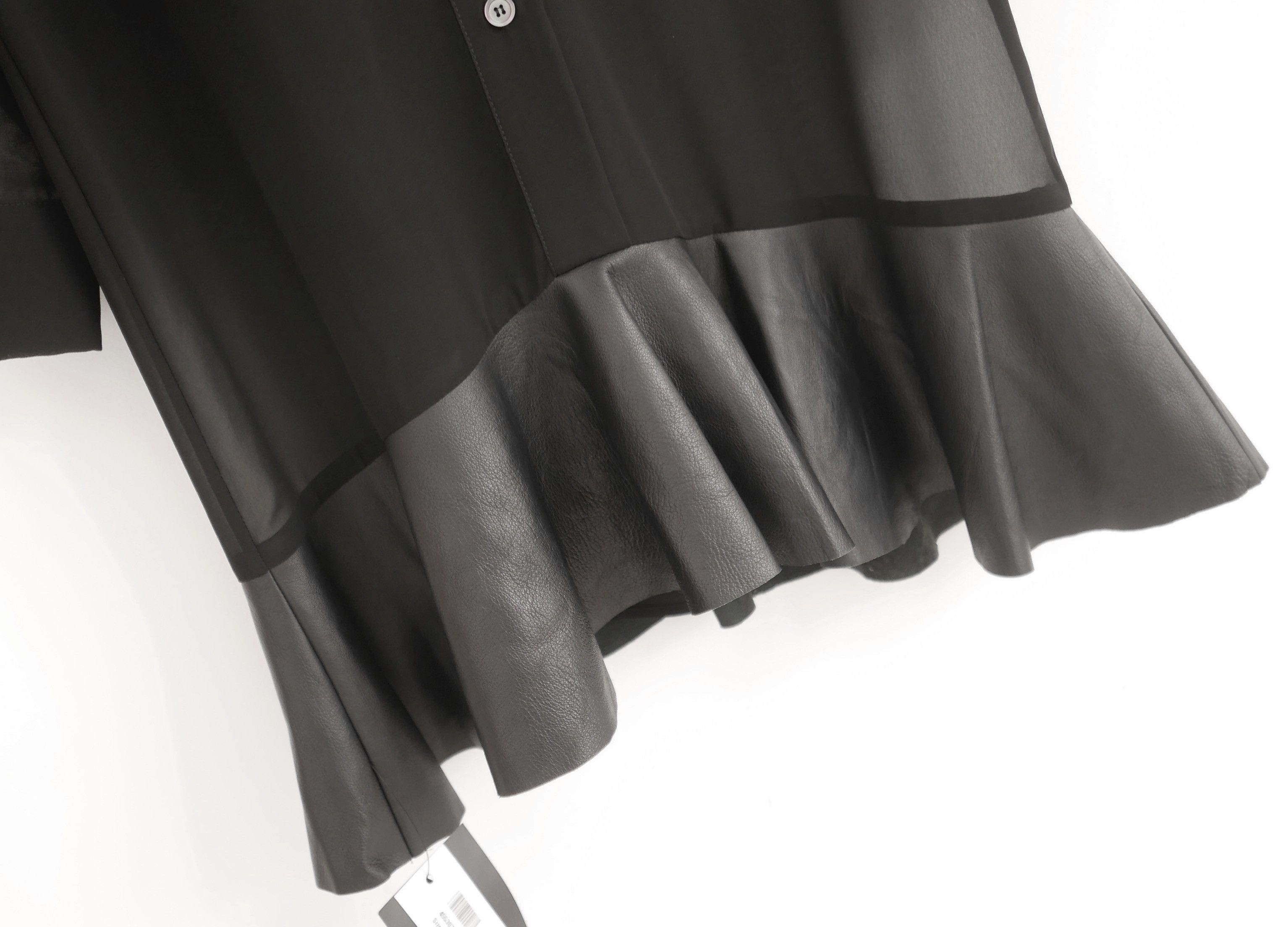 McQ Alexander McQueen McQ Alexander McQueen Leather Skirt Shirt Dress Size XS / US 0-2 / IT 36-38 - 2 Thumbnail